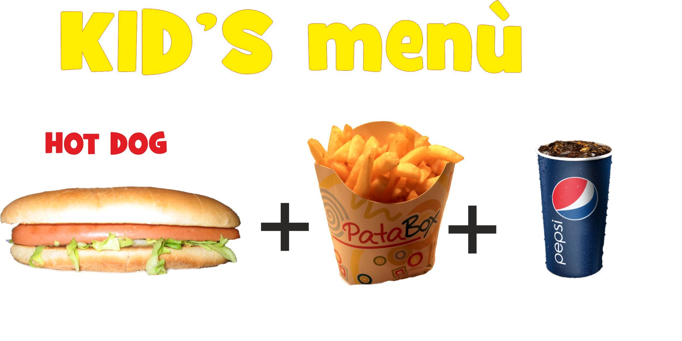 Home Kids menù kids hot dog